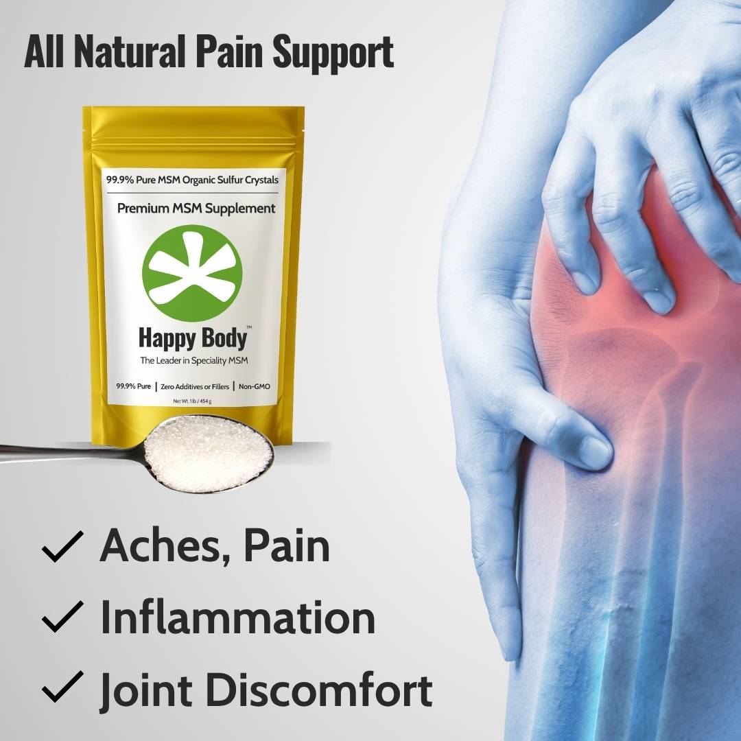 Happy Body Organic Sulfur Crystals - For Aches