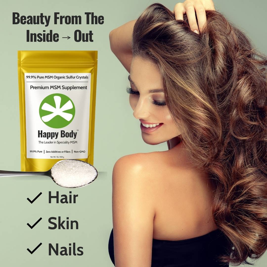 Happy Body Organic Sulfur Crystals - For Hair, Skin and Nails