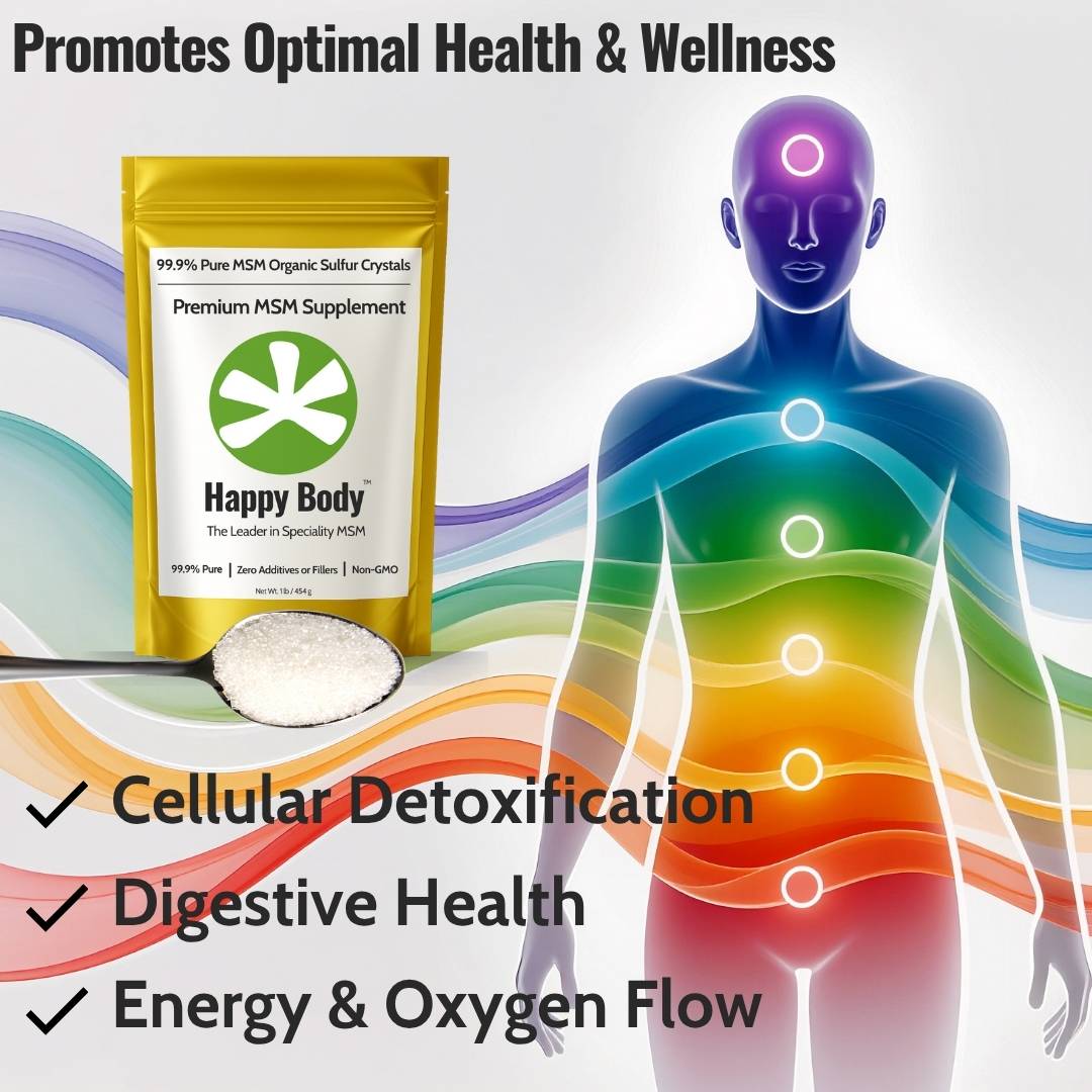 Happy Body Organic Sulfur Crystals - For Wellness