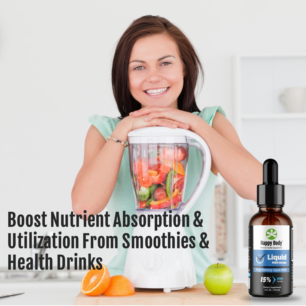 MSM Drops To Help Boost Absorption of Health Drinks